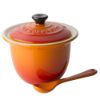 Bild von Mini-Serviertopf mit Löffel, ofenrot