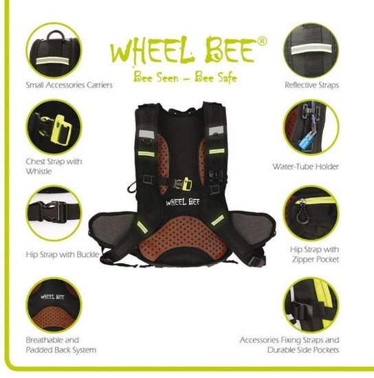 Bild von Rucksack "Wheel Bee Bike Stelvio", 18 Liter, schwarz