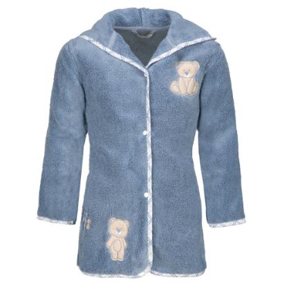 Bild von Bademantel "Teddy", 86/92, smoke blue
