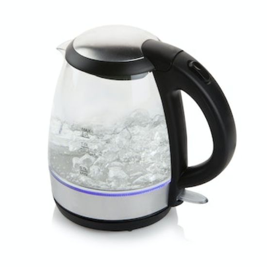 Bild von Wasserkocher Glas 1,2l, blau beleuchtet