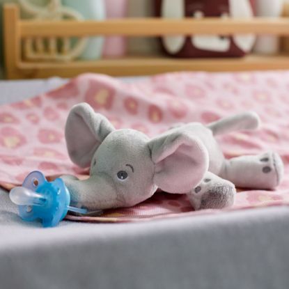 Bild von Schnullertier "Snuggle Elefant" + Schnuller "Ultra Soft" SCF348/13, türkis