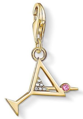 Bild von Charm-Anhänger "Cocktail", gold