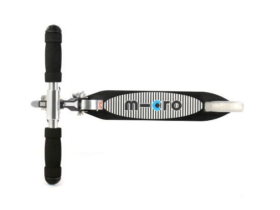 Bild von Roller "sprite", schwarz mit Streifen