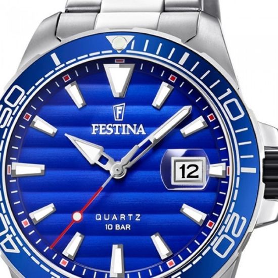 Bild von Quarzuhr "F20360/1", stahl-blau