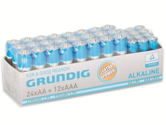 Bild von Batterie, 12xAAA +24xAA