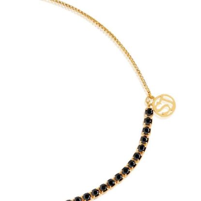 Bild von Armband mit schwarzen Zirkonia "Ellera Tennis", gold