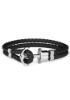 Bild von Ankerarmband "PHREP", schwarz-silber