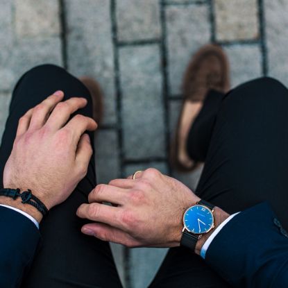 Bild von Armband "Anker", schwarz