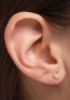 Bild von Single-Ohrstecker "Mond", gold
