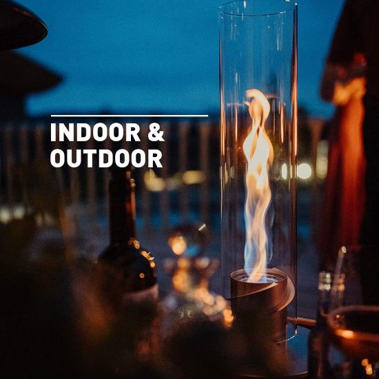 Bild von Tischfeuer "SPIN 90", schwarz