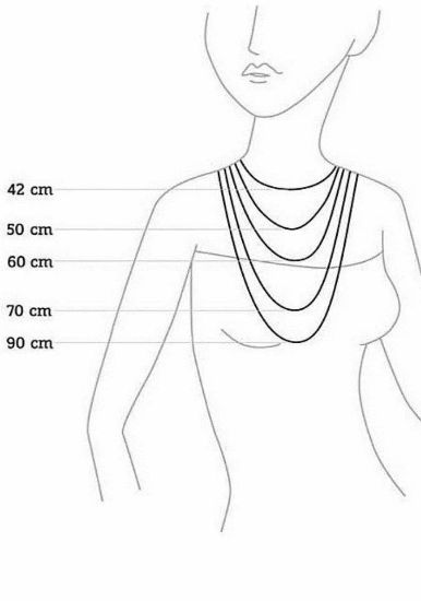 Bild von Kette " Venezia",45cm, silber