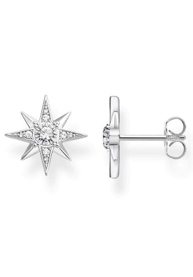 Bild von Ohrstecker "Sterne", silber