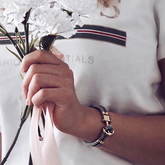 Bild von Ankerarmband "PHREP", grau