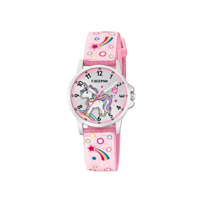 Bild von Kinder-Uhr "K5776/5", grau-rosa