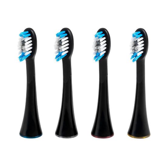 Bild von Ersatzköpfe "Sonic Smile", 4-tlg., Black