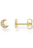 Bild von Single-Ohrstecker "Mond", gold