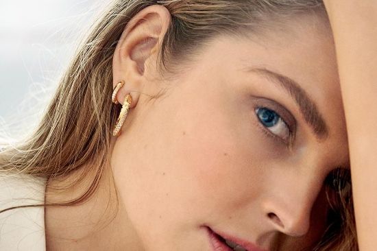 Bild von Ohrringe "FERRARA PICCOLO", vergoldet