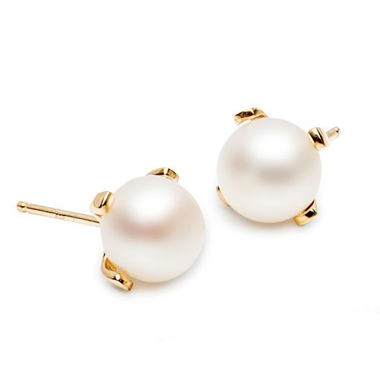 Bild von Paar Ohrstecker "Chloe", gelbgold