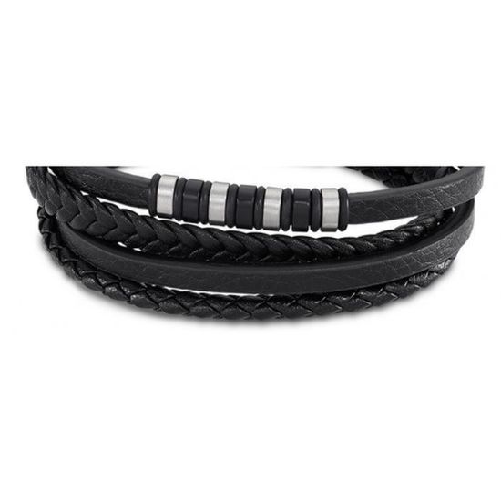 Bild von Lederarmband "LS2101-2/1", schwarz