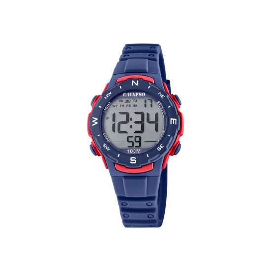 Bild von Digitaluhr "Crush K5801/4", blau-rot
