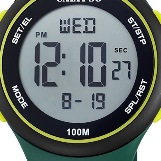 Bild von Digitaluhr "Color Splash K5804/1", grün-schwarz