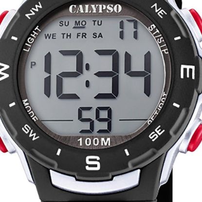 Bild von Digitaluhr "Crush K5801/6", schwarz-weiß