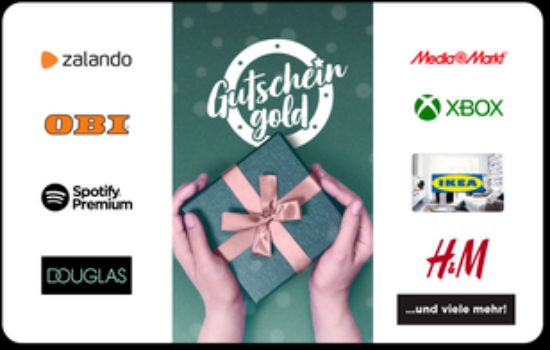 Bild von GUTSCHEINGOLD B2B GESCHENKCODE 100€