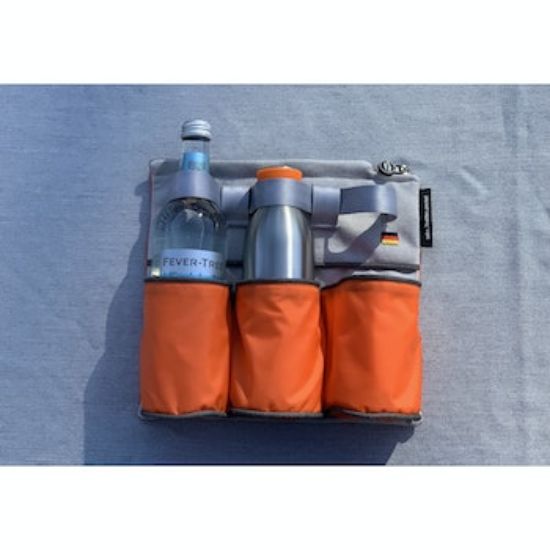 Bild von Picknicktasche 3-Flaschen, orange