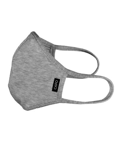 Bild von Wiederverwendbare Mund-Nasen-Maske für Erwachsene, Grau