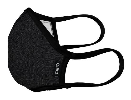 Bild von Wiederverwendbare Mund-Nasen-Maske für Erwachsene, Schwarz