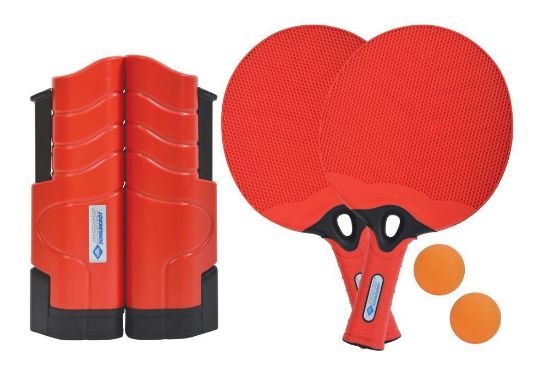 Bild von Tischtennis-Set, rot-schwarz