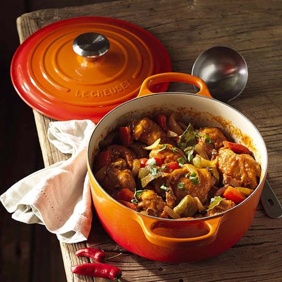 Bild von Bräter "Signature", rund, 18 cm, Ofenrot