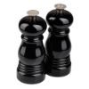 Bild von Salz- & Pfeffermühle, 2-tlg., schwarz glänzend