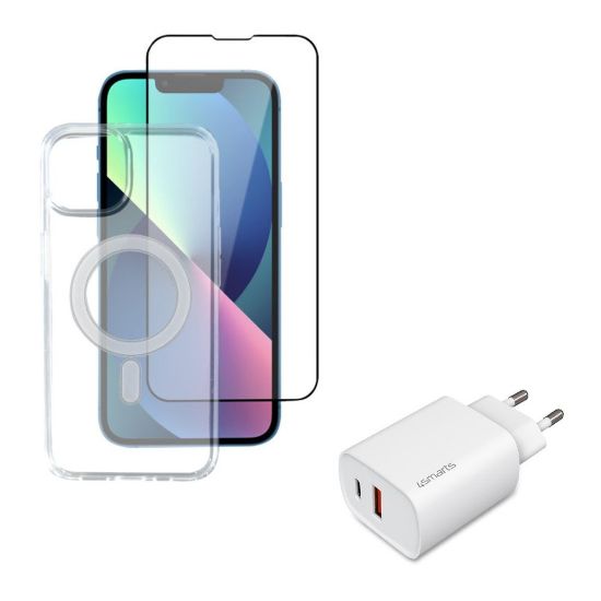 Bild von Schutzglas, Hülle mit Magsafe und 30W Netzstecker für iPhone 13 Pro