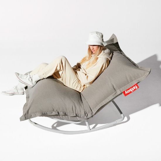 Bild von Schaukelstuhl "Rock n Roll", hellgrau