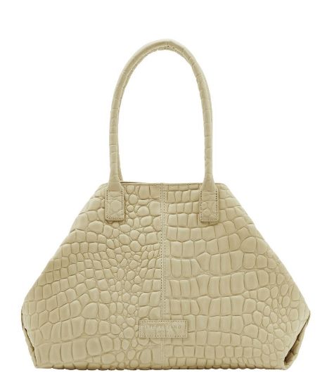 Bild von Shopper "Kroko Chelsea", M, warm beige