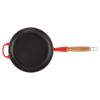 Bild von Gusseisenpfanne mit Holzgriff 24 cm, Kirschrot