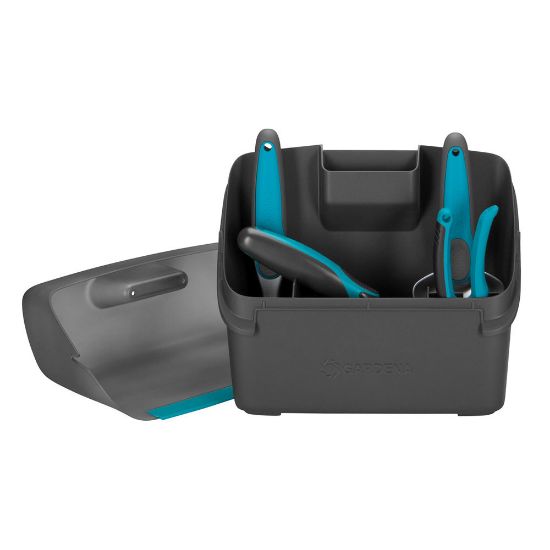 Bild von Balkon-Box "City gardening 08970-20", Dunkelgrau, Türkis