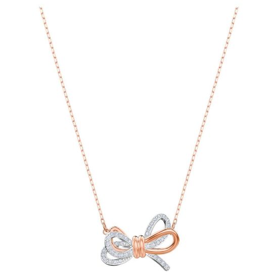 Bild von Halskette mit Anhänger "Lifelong Bow", silber/ rosegold