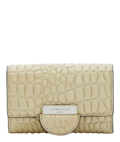 Bild von Kleine Geldbörse "Kroko Pam Laura", warm beige