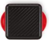 Bild von Grillplatte Quadratisch 24 cm, Kirschrot