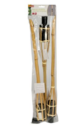 Bild von Bambus-Gartenfackel 3 tlg.