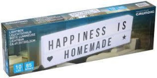 Bild von Leuchtschild 10 LED inkl. 85 Buchstaben