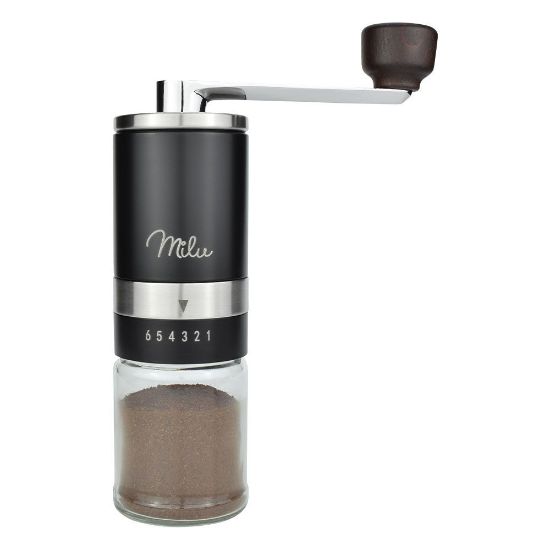 Bild von Kaffeemühlen-Set Edelstahl, 4 tlg., Schwarz