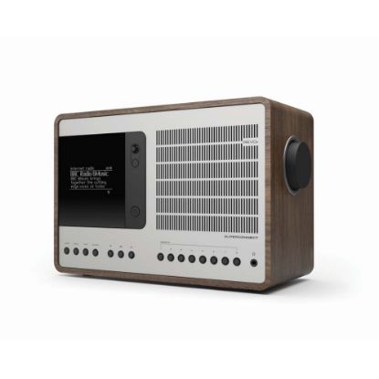 Bild von DAB+ Radio "SuperConnect", walnuss-silber