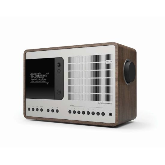 Bild von DAB+ Radio "SuperConnect", walnuss-silber