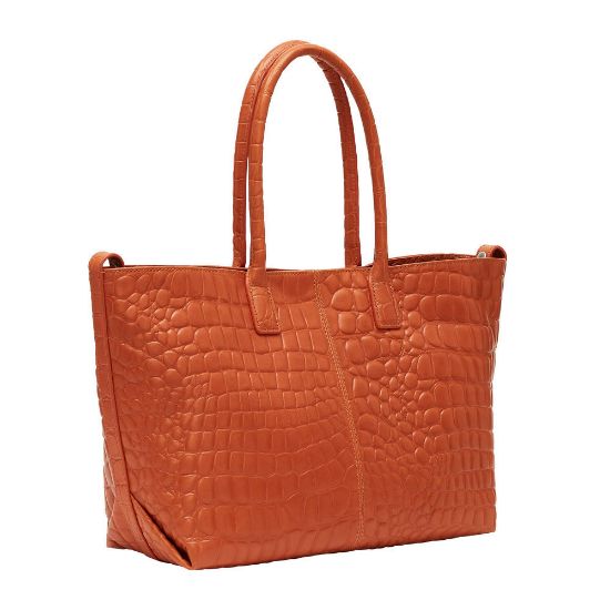 Bild von Shopper "CHELSEA Croco", dark mandarine
