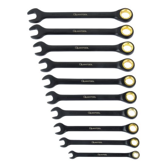 Bild von Gabel-Knarren-Ringschlüsselsatz 10-tlg.