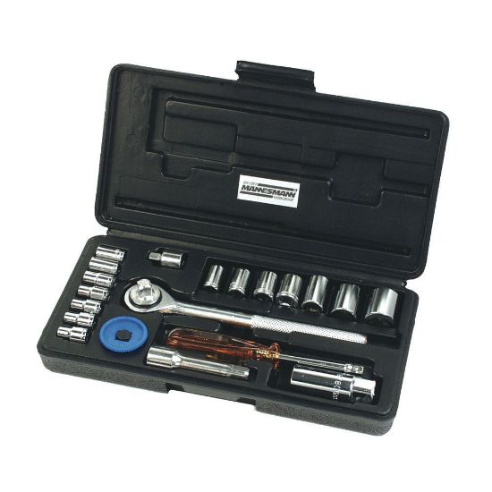 Bild von Steckschlüsselsatz 1/4 Zoll und 3/8 Zoll, 20-tlg.