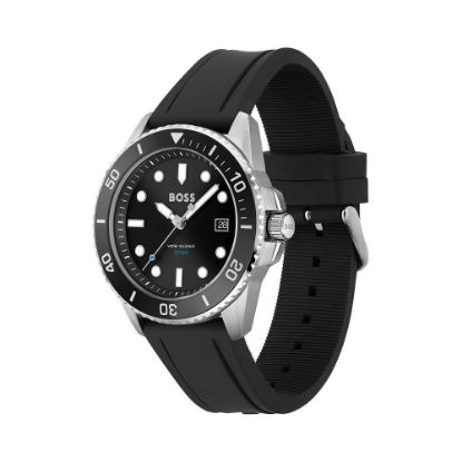 Bild von Analog-Uhr "ACE", 43 mm, edelstahl/schwarz